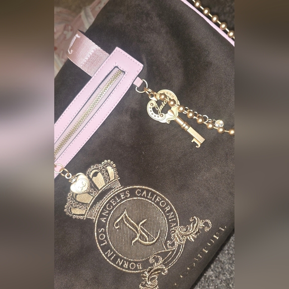 Juicy Couture Chocolate Classic Juicy Lover Weekender Duffle Bag - Picture 3 of 7